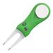 Divot tool Stainless Steel Grass Repair Tool Divot Tool Fork ABS Plastic Handle Folding Greens Fork Training Tools (Green)