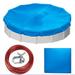 MoreChioce PE Tear-resistant Pool Cover Foldable Swimming Pool Tub Cover Protector Shield UV-protection Shade Cloth for 18FT/548CM Round Pool
