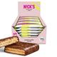 NICKS Protein Wafer Bars Vanilla | 25% Protein | 203 Calories | Low carb Biscuits Snack Bar No Added Sugar Gluten free (Multipack 24x40g)