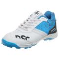 DSC Zooter Cricket Shoes | White/Blue | for Men and Boys | Lightweight | 10 UK, 11 US, 44 EU