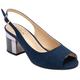 Lotus Womens Evelyn Slingback Peeptoe Shoes ULS393 DE 6 UK Navy