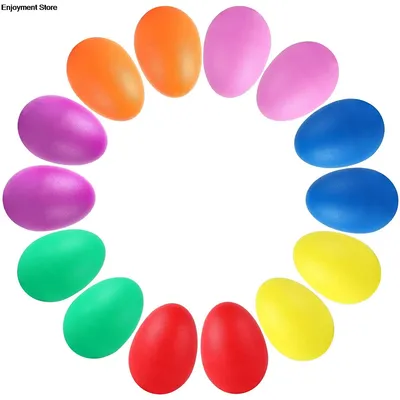 Shaker de Maracas PerSCH en plastique son musical coloré œuf musical jouet pour enfants bébé