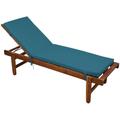 Homemaison - Matelas Bain de soleil outdoor coloré Bleu Paon 60 x 190 cm - Bleu Paon