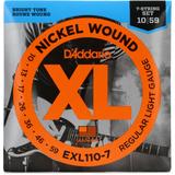 D'Addario EXL110-7 XL Nickel Wound Electric Guitar Strings - .010-.059 Regular Light 7-string