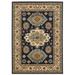 Style Haven Leander Tribal Medallion Navy/ Multi Fringed Wool Blend Area Rug.