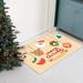 Finelylove Christmas Doormat Indoor Outdoor Entry Doormats Front Door Decoration Mat Non-Slip Absorbent Entry Door Rugs
