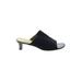 Donald J Pliner Mule/Clog: Clogs Kitten Heel Casual Black Solid Shoes - Women's Size 9 - Open Toe