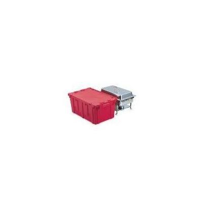 Vollrath 52645 Tote N Store Chafer Box, Polyethylene, Red, 27 in L x 17 in W x 12-1/2 in H