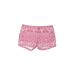 American Eagle Outfitters Khaki Shorts: Pink Damask Bottoms - Women's Size 0