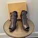 Michael Kors Shoes | Michael Kors Anthracite Blaze Open Toe Bootie (Metaillc) | Color: Gray/Silver | Size: 8