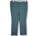 J. Crew Pants & Jumpsuits | J. Crew Green/Pink Patterned Trouser Ankle Length Size 4 | Color: Green/Pink | Size: 4