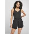 Jumpsuit URBAN CLASSICS "Damen Ladies Short Sleeveless Modal Jumpsuit" Gr. XL, US-Größen, schwarz (black) Damen Overalls