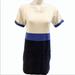 J. Crew Dresses | J. Crew Navy Cream Colorblock Shift Dress - Size Small | Color: Blue/Cream | Size: S