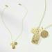 Anthropologie Jewelry | Anthropologie Postcard Charm Necklace By Serafina Nwot | Color: Gold | Size: Os