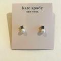 Kate Spade Jewelry | Kate Spade Earrings , Sapphire Blue, White Pearl, Gold Stud, Little Gem | Color: Blue/White | Size: Os