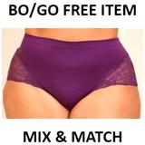 Torrid Intimates & Sleepwear | Bogo Free - Nwt Torrid Panty - Lace Back Seamless Flirt Mid-Rise Brief Purple | Color: Purple | Size: 4x