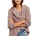 Free People Sweaters | Free People Mauve Cowl Neck Pullover Sweater Women's Size Extra Small | Color: Pink | Size: Xs