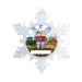 The Holiday Aisle® Personalized Friendly Folks Cartoon Snowflake Famer, Rancher Couple Christmas Holiday Shaped Ornament Plastic | Wayfair