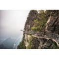 Millwood Pines Tianmen Mountain Walkway by Aaronchoi - Wrapped Canvas Photograph Canvas | 12 H x 18 W x 1.25 D in | Wayfair