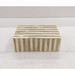 Birch Lane™ Dilan Sm. Bone Striped Decorative Box, Solid Wood | 2.5 H x 4.5 W x 7 D in | Wayfair 9F22CD84639D40E8806BB57823F56BDD