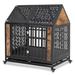 Tucker Murphy Pet™ Connice 42 Inch Heavy Duty Dog Crate for Medium to Large Dogs, Indestructible Kennel for High Anxiety Dogs | Wayfair