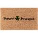 The Holiday Aisle® Shamrock & Shenanigans 18" X 30" Coir in Brown | 30 H x 18 W x 1 D in | Wayfair 8B98DDCAAEA8481DB68241D05BF36B1E