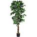 Primrue 72" Artificial Ficus Tree in Pot | 72 H x 6.7 W x 6.7 D in | Wayfair DDE722A96A054E64962247829AC00654