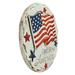 Arlmont & Co. Mysia God Bless America Stepping Stone Resin/Plastic in Gray | 2.6 H x 12.3 W x 12.4 D in | Wayfair 6745551263AE432FB8D239401CC3D1A6