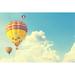 Ebern Designs Hot Air Balloon by Captainweeraphan - Wrapped Canvas Photograph Metal | 32 H x 48 W x 1.25 D in | Wayfair