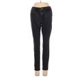 Ann Taylor LOFT Jeans - Mid/Reg Rise Skinny Leg Denim: Black Bottoms - Women's Size 4 - Black Wash