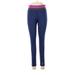 Reebok Active Pants - Mid/Reg Rise: Blue Activewear - Women's Size Large