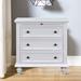 Alcott Hill® Ayondela 3 - Drawer Accent Chest Wood in White | 28.09 H x 28.01 W x 16.91 D in | Wayfair 1237914883CB4F9B86826F959C81802F