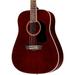 Washburn WD100DL Dreadnought Mahogany Acoustic Guitar Transparent Wine Red