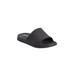 Wide Width Women's The Rubber Slide By Comfortview by Comfortview in Black (Size 11 W)