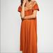 Free People Dresses | Free People Cut Out Midi Maxi Dress Burnt Orange | Color: Orange/Tan | Size: S