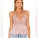 Free People Tops | Free People Adella Dusty Mauve Lace Cami Top | Color: Pink/Purple | Size: M