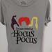 Disney Tops | Girls Disney Short Sleeve Crop Top T-Shirt, Hocus Pocus Disney, Size Large | Color: Gray | Size: L