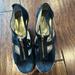 Michael Kors Shoes | Michael Kors Black Zipper Wedges | Color: Black | Size: 8