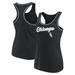 Women's Fanatics Branded Black Chicago White Sox Wordmark Logo Racerback Tank Top