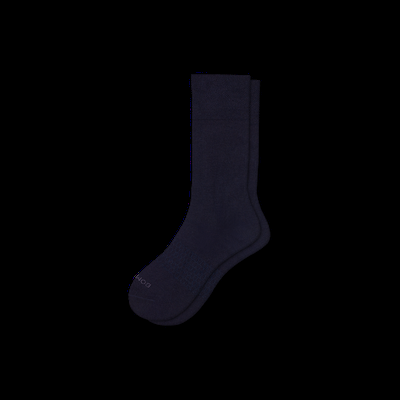 Men's Dress Calf Sock - Midnight Navy - Large - Bombas
