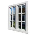 Darthome French Country Window Mirror White Wood Wall Mount Rustic Shabby Chic Decoration 58cm x 50cm