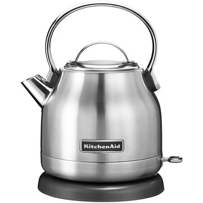 KITCHENAID Wasserkocher "5KEK1222ESX EDELSTAHL", silber (edelstahl), B:17,8cm H:26,16cm T:22,6cm, Wasserkocher