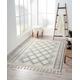 Hochflor-Teppich MYFLAIR MÖBEL & ACCESSOIRES "Moroccan Tradition" Teppiche Gr. B/L: 160 cm x 230 cm, 24 mm, 1 St., schwarz-weiß (weiß, schwarz) Esszimmerteppiche
