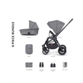 Venicci Turisso 2 in 1 Travel System 8 Piece Bundle - Rock Grey