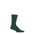 Mens 1 Pair Thought Marquis Bike Bamboo Socks Forest Green 7-11