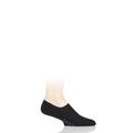 Mens 1 Pair Falke Keep Warm Virgin Wool Trainer Socks Black 11-12.5 Mens