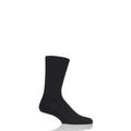 1 Pair Black Teppich Im Schuh 'Carpet In Shoe' Virgin Wool Ribbed Socks Men's 7-8 Mens - Falke