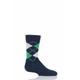 Boys and Girls 1 Pair Falke Cotton Argyle Socks Navy 35-38