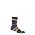 UphillSport 1 Pair Kuru Merino Everyday Comfort Socks Navy / Yellow 3-5 Unisex