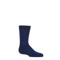 Boys and Girls 1 Pair Falke Cool 24/7 Organic Cotton Socks Royal Blue 12-2.5 Kids (7-11 Years)